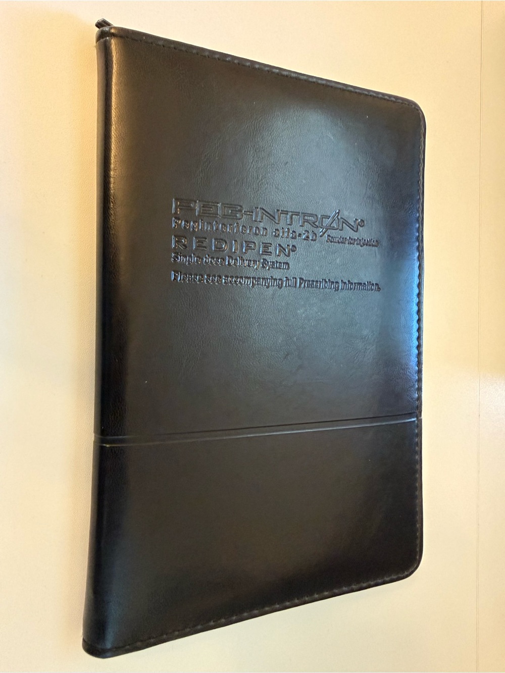 Vintage Black Leather Padfolio by REDIPEN
